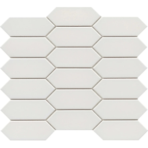 Gray Glossy Picket Mosaic - ceramic tile